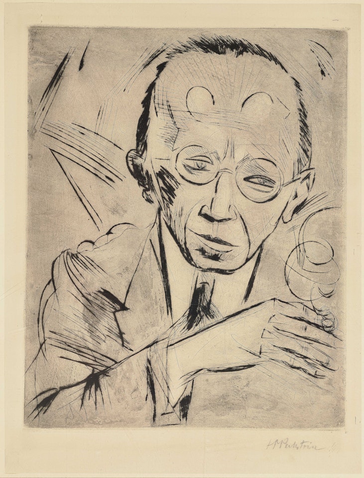 Sitting nude by Max Pechstein