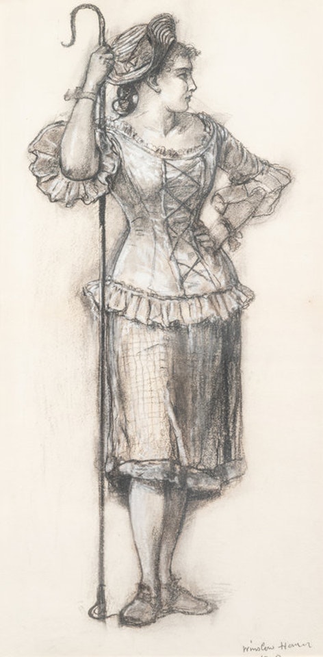 Shepherdess by Winslow Homer
