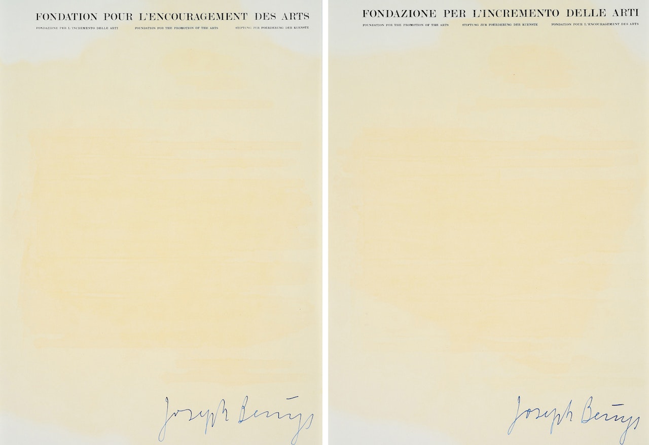 From: Fettbriefe. by Joseph Beuys