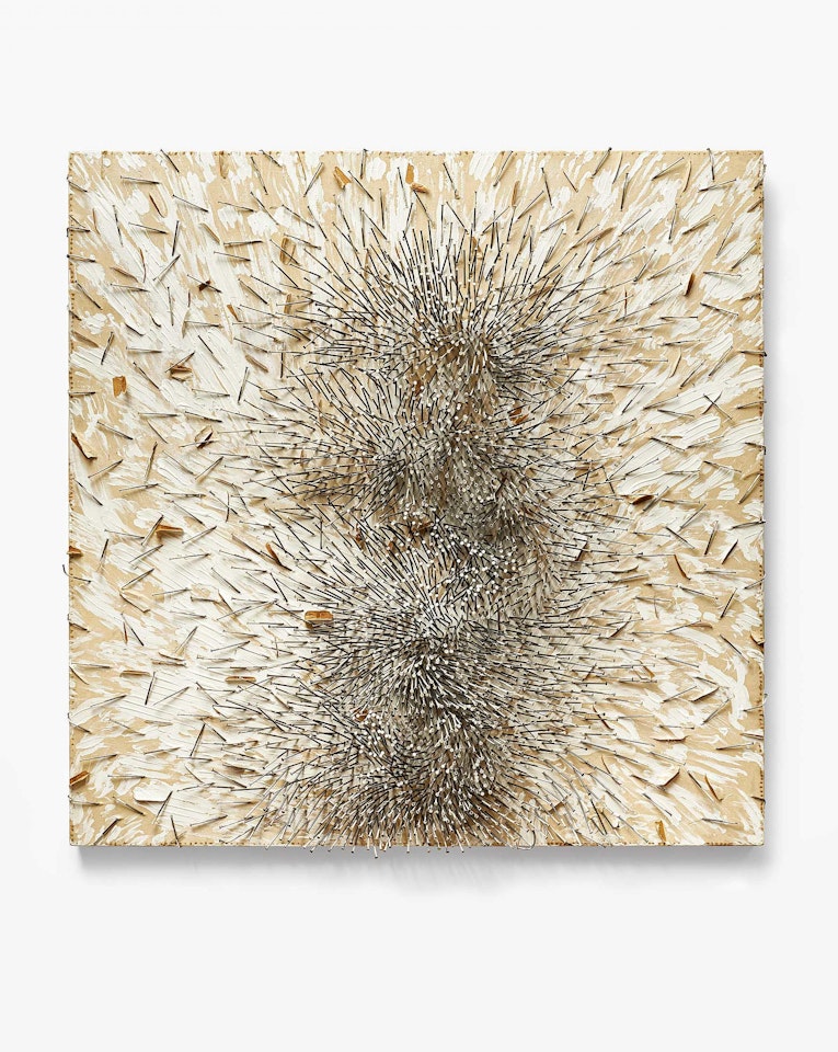 "Weißer Schrei". by Günther Uecker