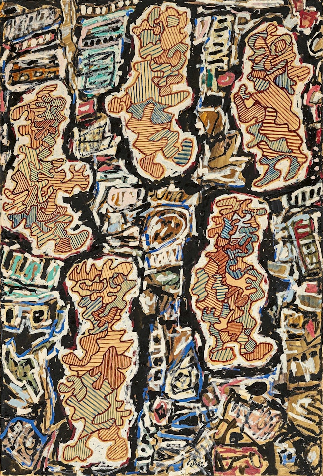 "La vie en ville". by Jean Dubuffet