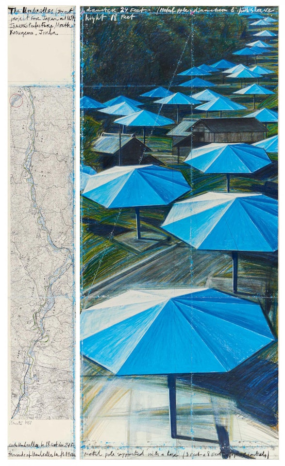 The Umbrellas (Joint Project for Japan and USA) by Christo