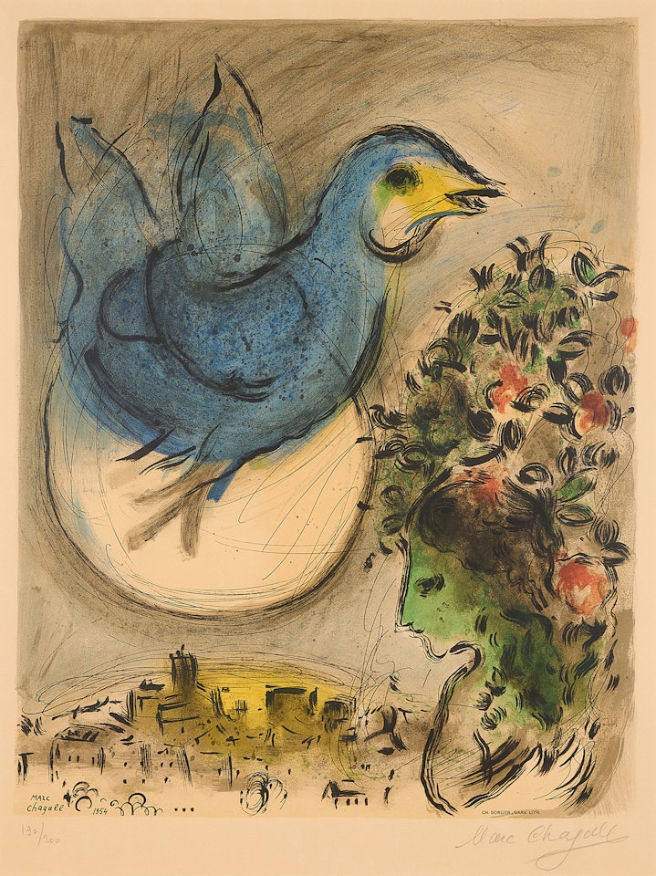 The Blue Bird by Marc Chagall