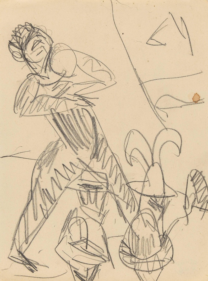 In the variety show. by Ernst Ludwig Kirchner