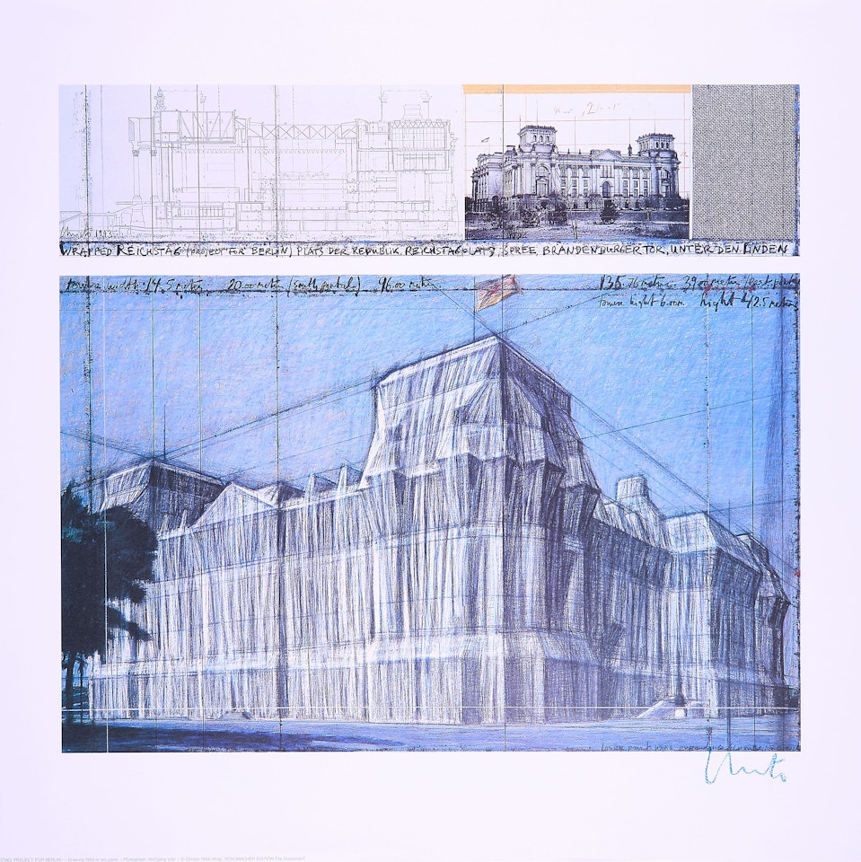 Wrapped Reichstag. Project for Berlin. by Christo