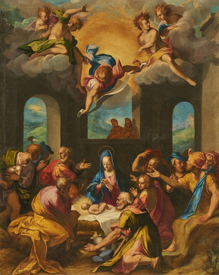 Adoration of the Shepherds by Italian School