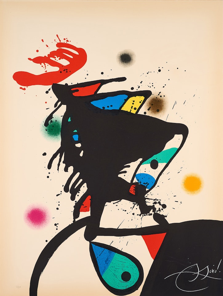 Le Prince au Chapeau de Fer. by Joan Miró