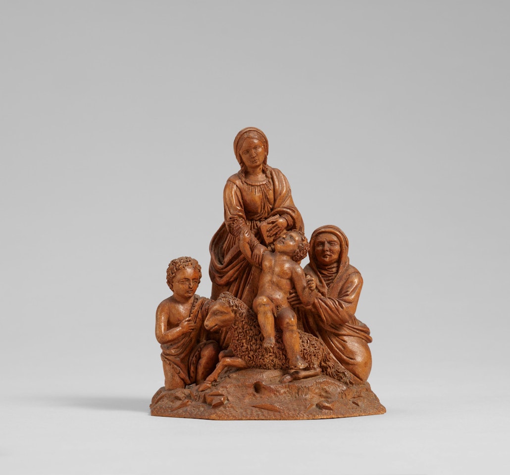 Mary with the Christ Child on the Lamb, Surrounded by St. Anne and the Infant John by German School