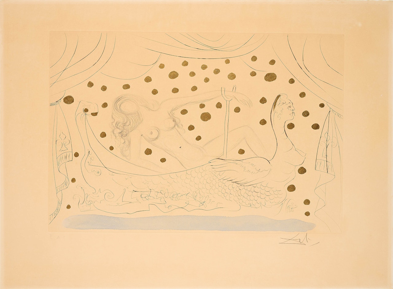 Nu au bain. by Salvador Dali