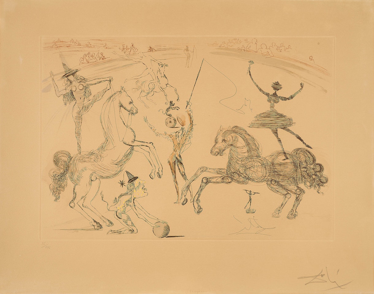 Ecuyère (From: Le Cirque) by Salvador Dali