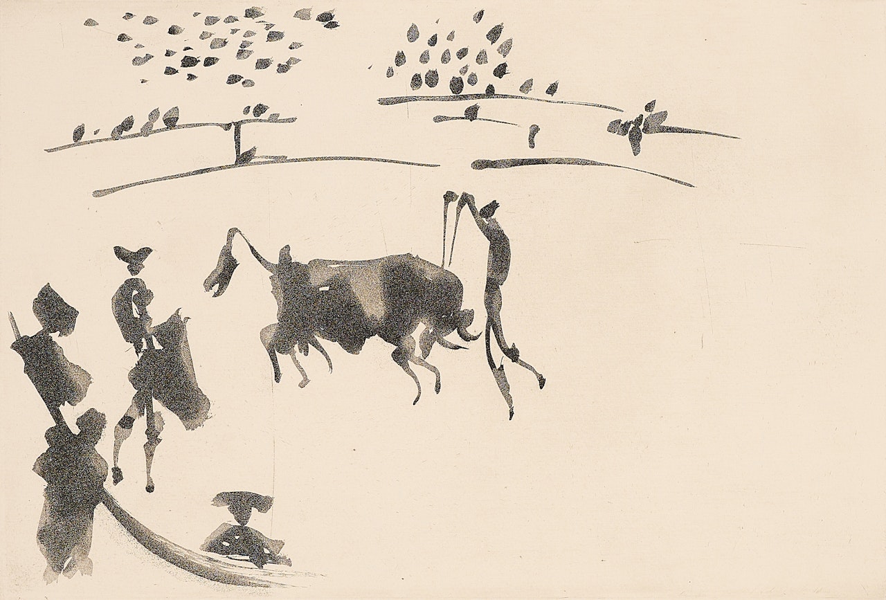 Clavando un par de banderillas (From: La Tauromaquia o Arte de Torear) by Pablo Picasso