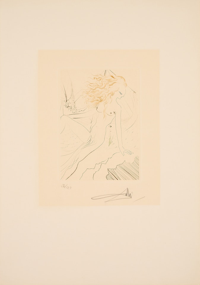 La fiancée du roi de Garbe (From: Le Decameron by Giovanni Boccaccio) by Salvador Dali
