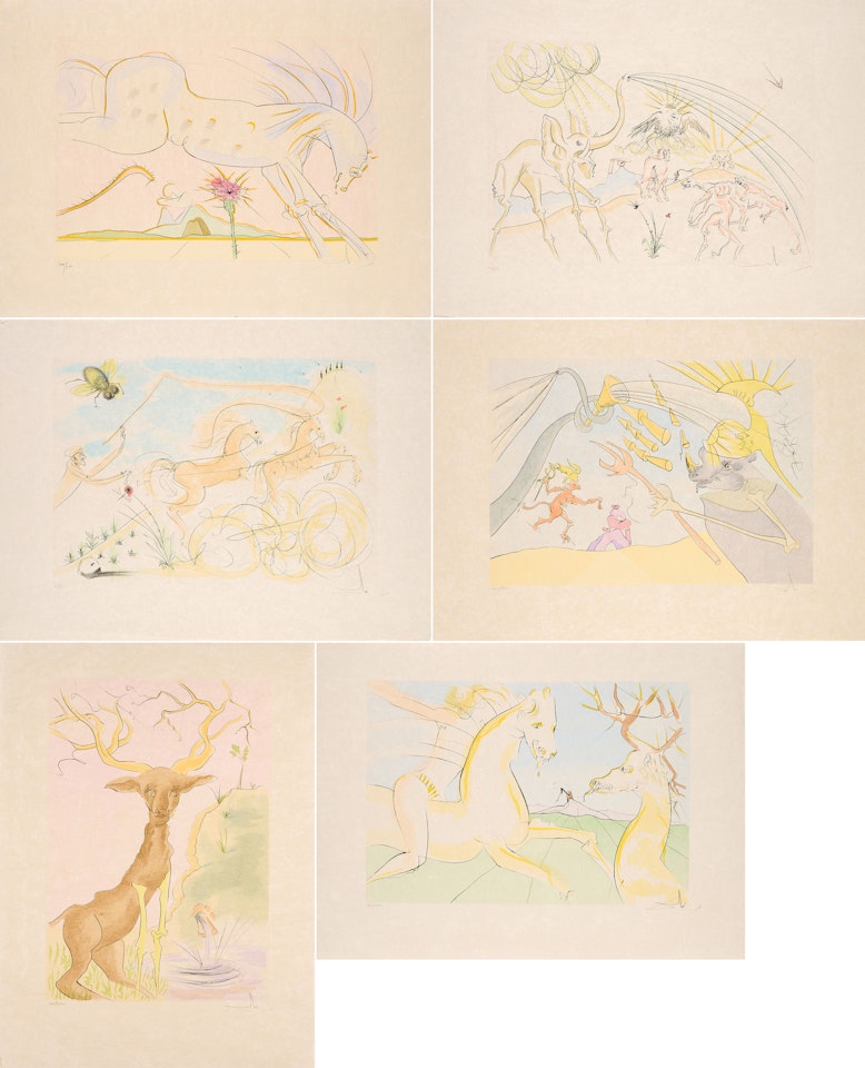 The Bestiary of La Fontaine Dalinized by Salvador Dali