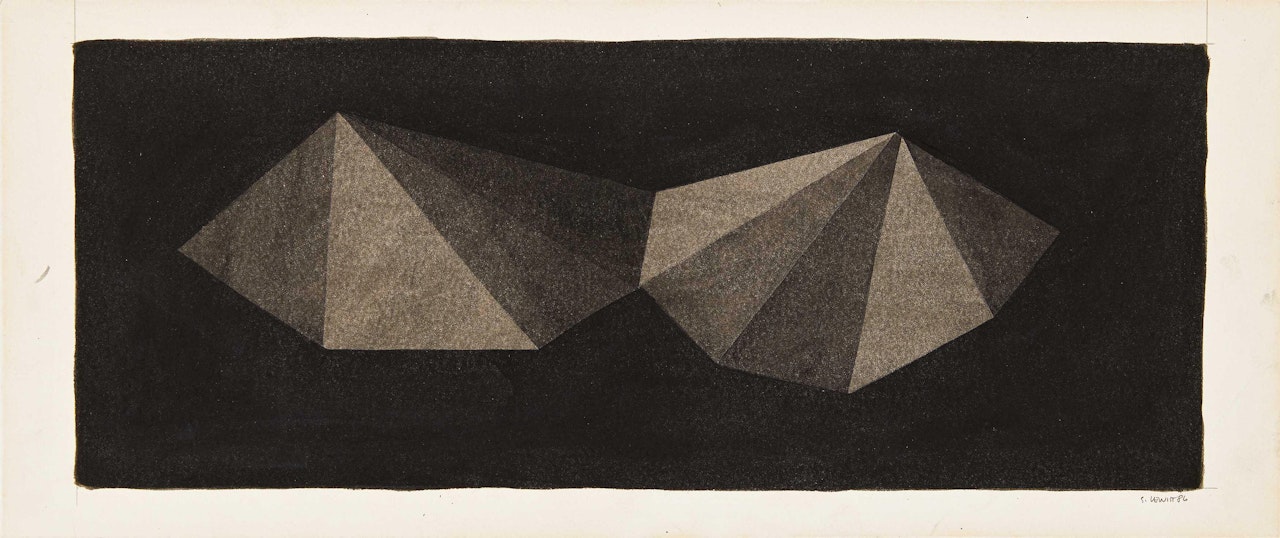 Asymmetrical Pyramids. by Sol LeWitt
