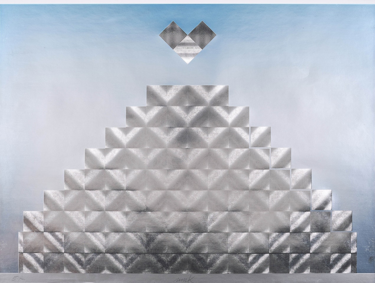 Spiegel-Pyramide. by Heinz Mack