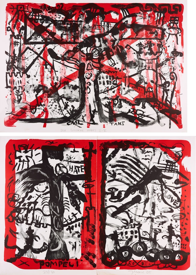 Der Goldene Hades I-V. by Jonathan Meese