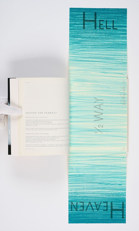 Hell 1/2 Way Heaven (for Parkett 18). by Ed Ruscha