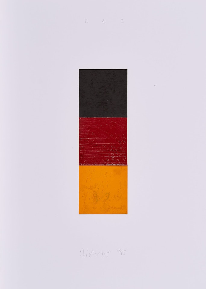 Schwarz, Rot, Gold I. by Gerhard Richter