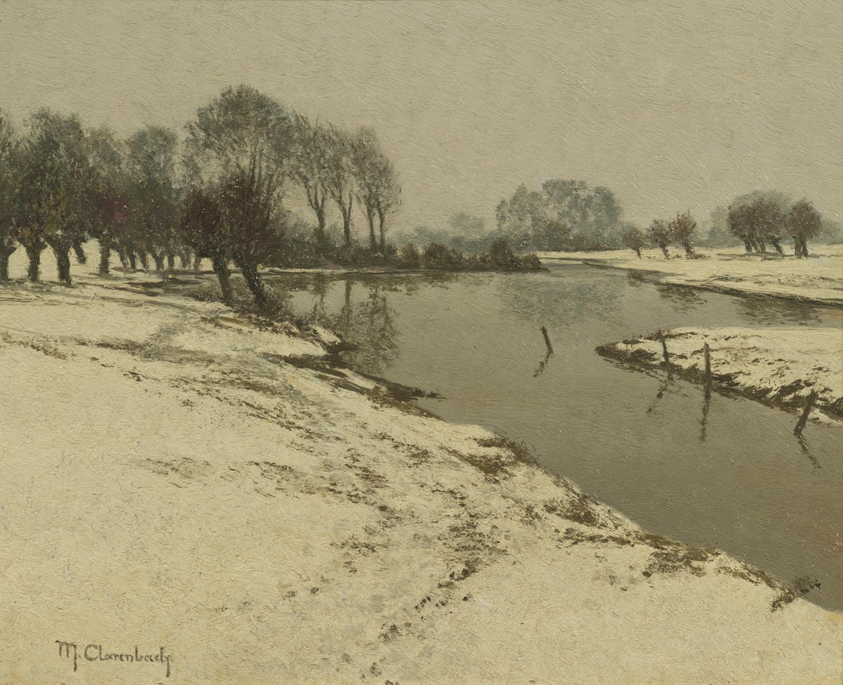 Winter on the Erft by Max Clarenbach