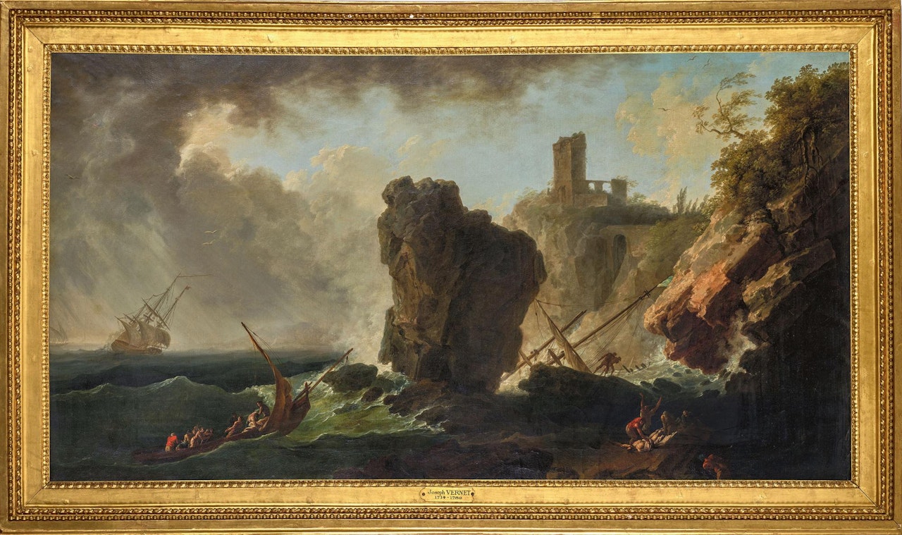 "Naufrage" by Claude Joseph Vernet