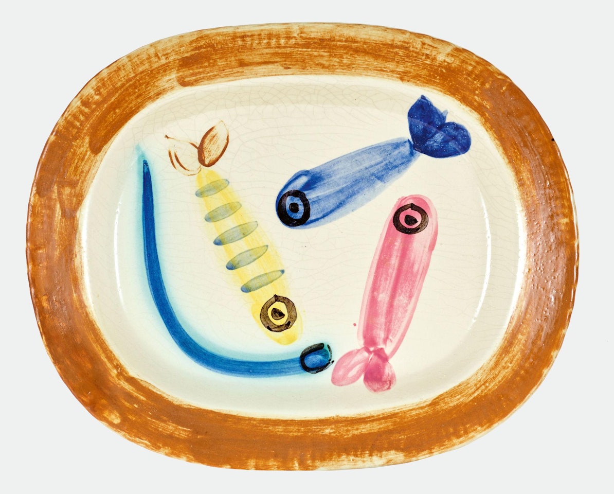 plate "Quatre poissons polychromes" by Pablo Picasso