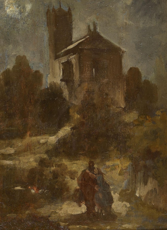 “Romantic landscape” by Carl Spitzweg