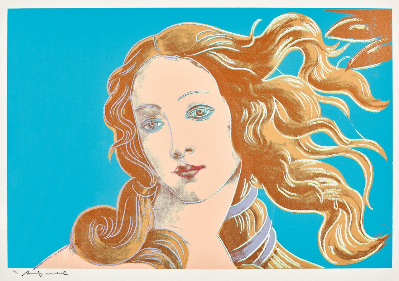 "Sandro Botticelli, Birth of Venus, 1482" by Andy Warhol