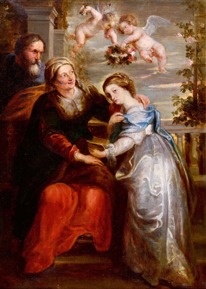 Copy - Copy The Education of the Virgin Mary by Peter Paul Rubens