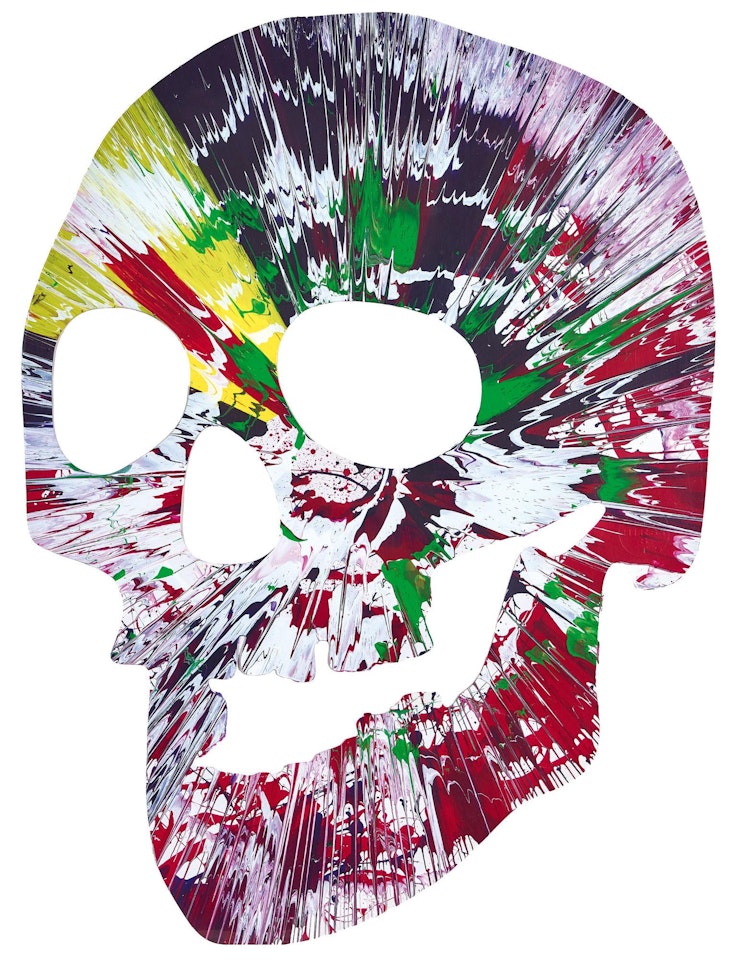 Spin Painting (Skull) by Damien Hirst
