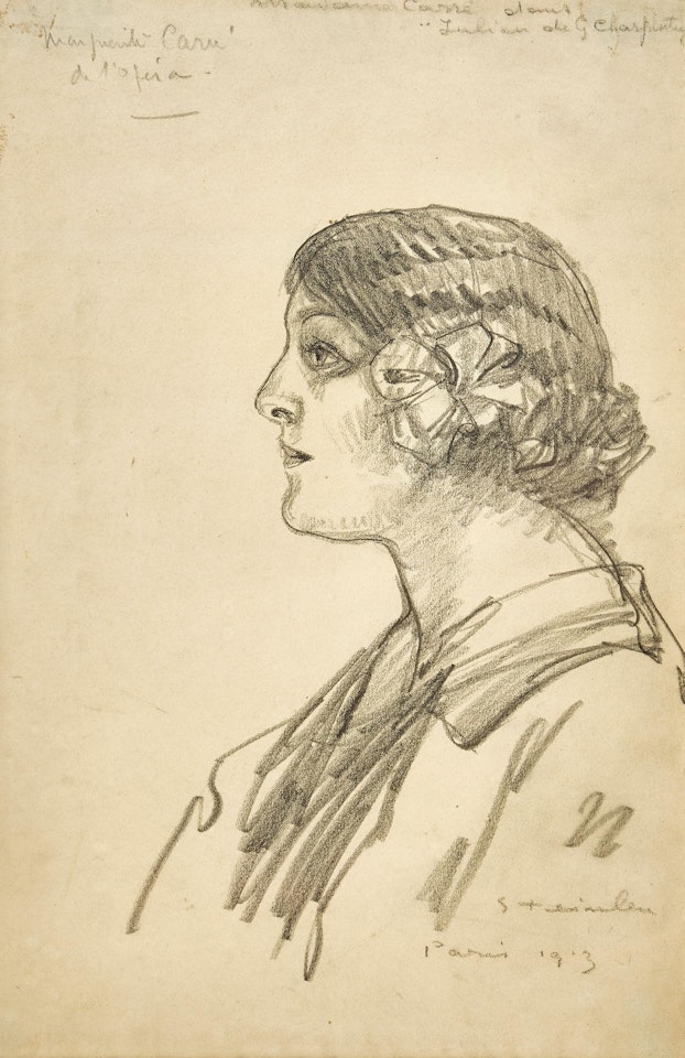 "Marguerite Carré de l"Opéra" by Théophile Alexandre Steinlen