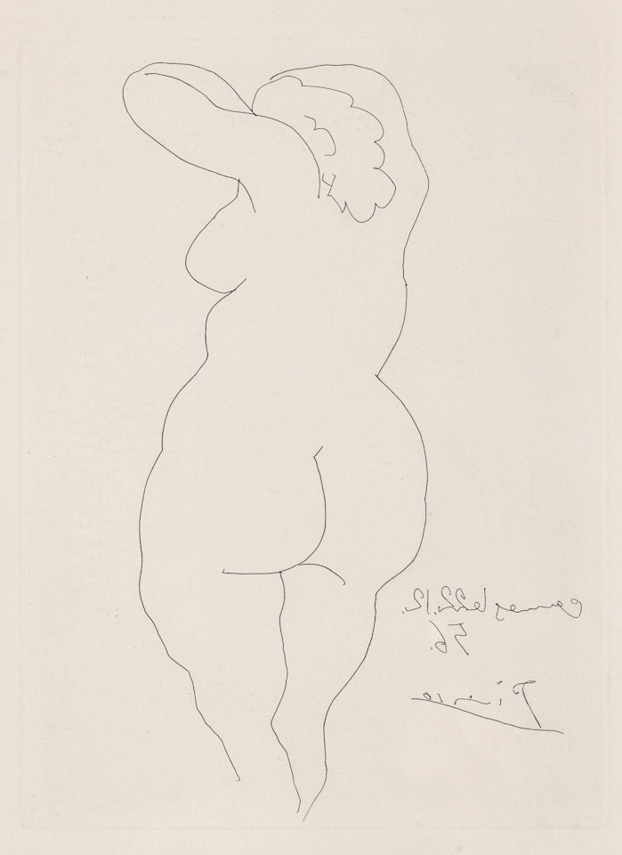 Woman seen from behind by Pablo Picasso