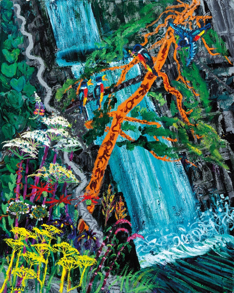 Summer Waterfall  by Kim Chong Hak