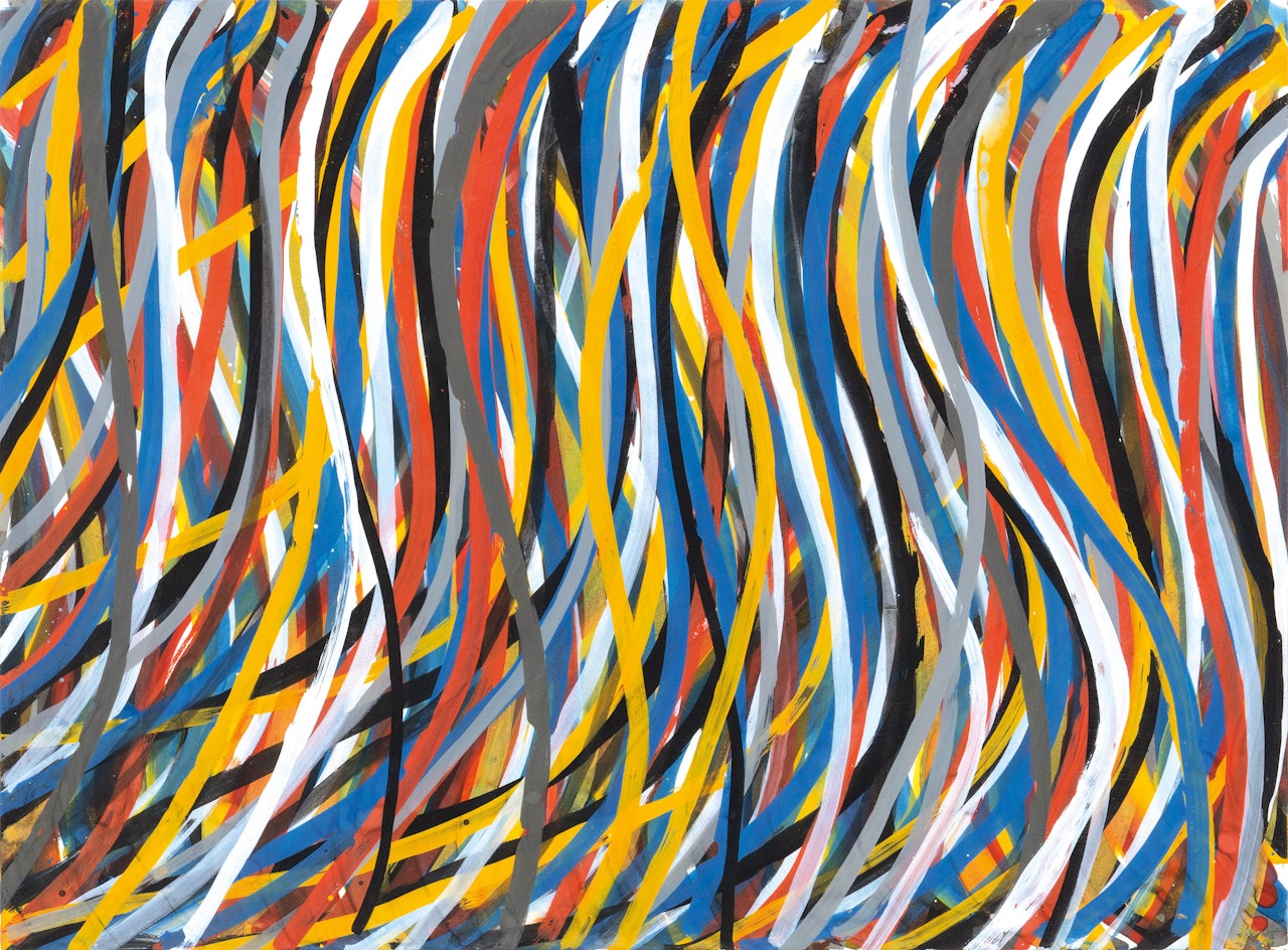 Wavy Brushstrokes by Sol LeWitt