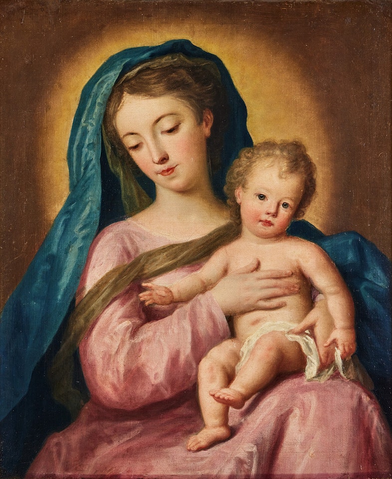 The Virgin and Child. by Roman School