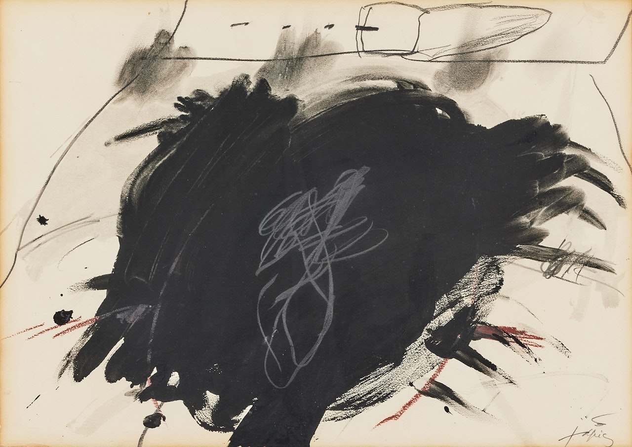 "The Bread in the Boat No. III" by Antoni Tapies