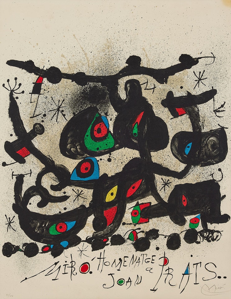 "Homenatge a Joan Prats" by Joan Miró