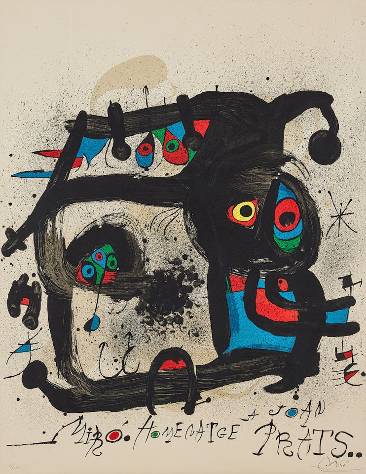 "Homenatge a Joan Prats"; "Homenatge a Joan Prats" by Joan Miró