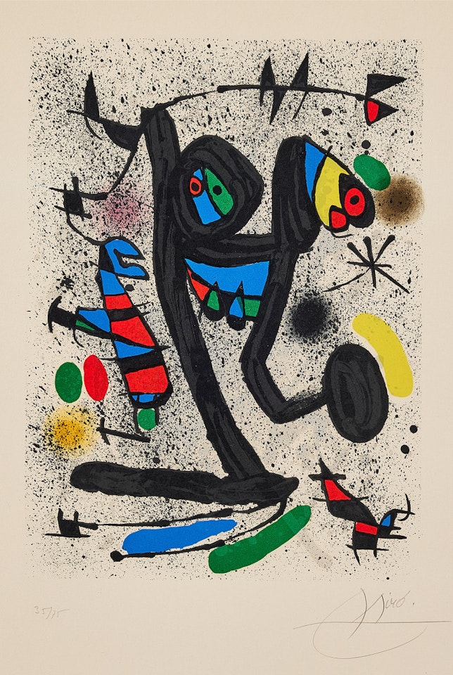"La demoiselles aux papillon"; "La demoiselles aux papillon" by Joan Miró