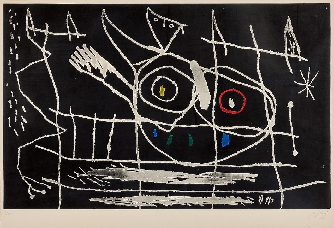 "Couple d"Oiseaux III"; "Couple d"Oiseaux III". by Joan Miró