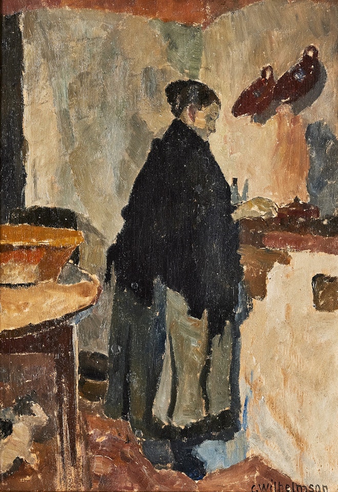 In the Kitchen - Interior from Spain by Carl Wilhelmson