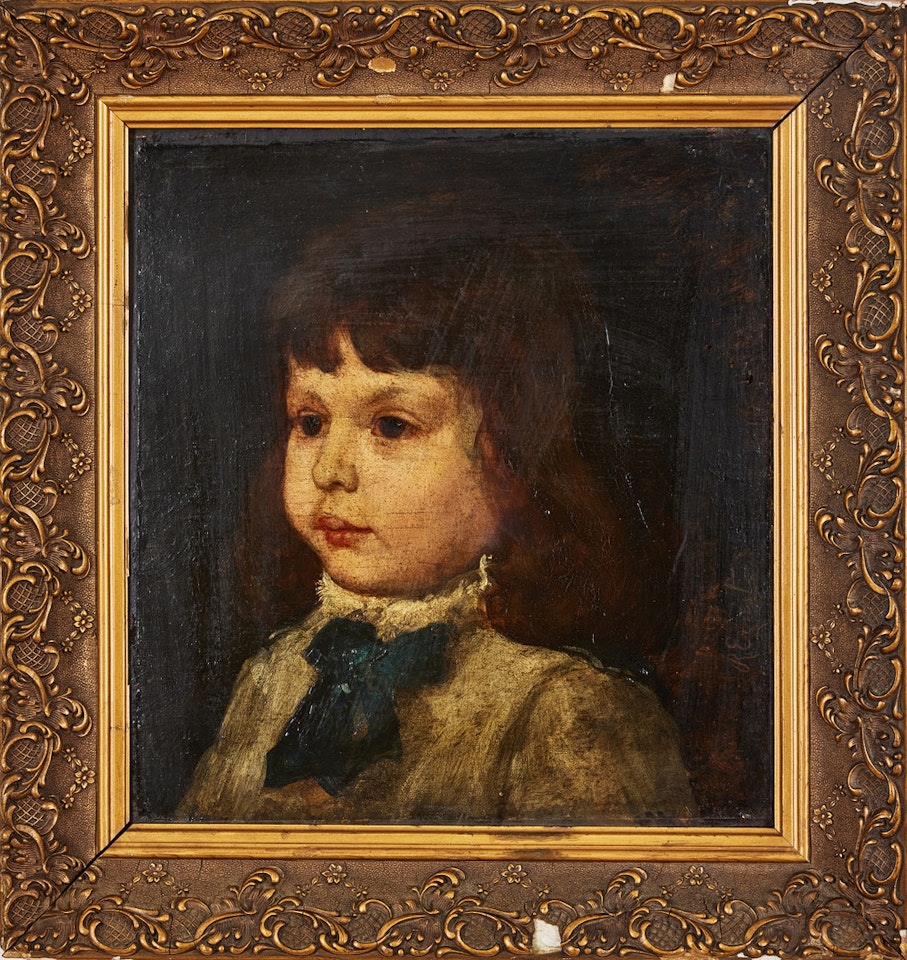 Boy portrait by Rudolf Ernst