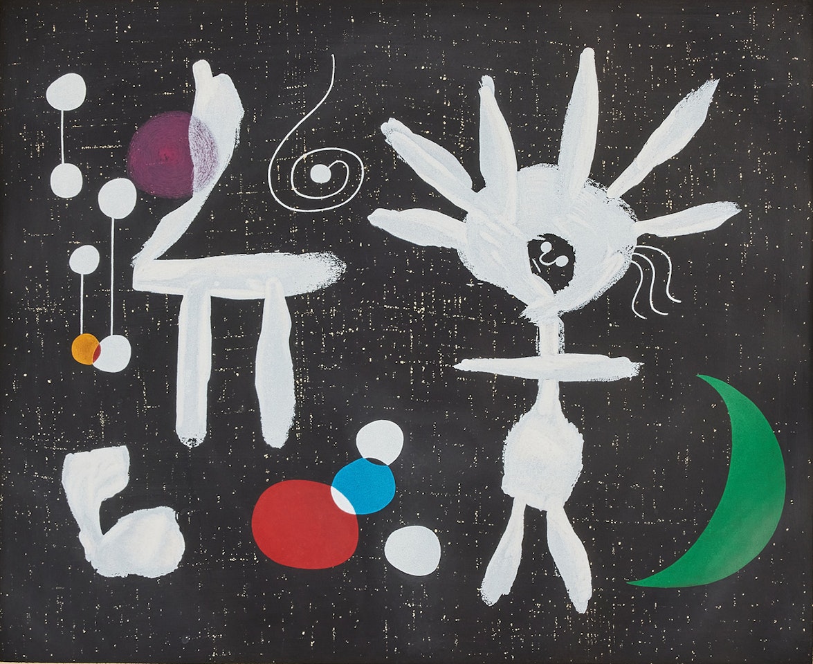 "Rose Matinale au clair de Lune"; Rose Matinale au clair de Lune" by Joan Miró