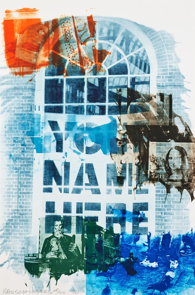 Banco (with Mona Lisa), from: Ground Rules,; Banco (with Mona Lisa) from: Ground Rules. by Robert Rauschenberg
