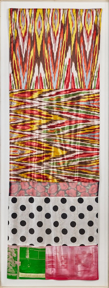 "Samarkand Stitches #VI"; "Samarkand Stitches #VI" by Robert Rauschenberg
