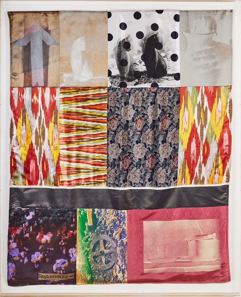 "Samarkand Stitches #V"; "Samarkand Stitches #V" by Robert Rauschenberg