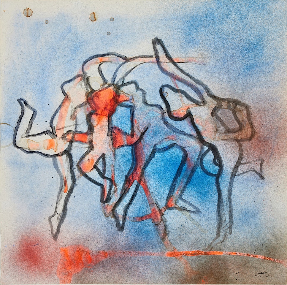 Cafe dancer. by Roberto Matta