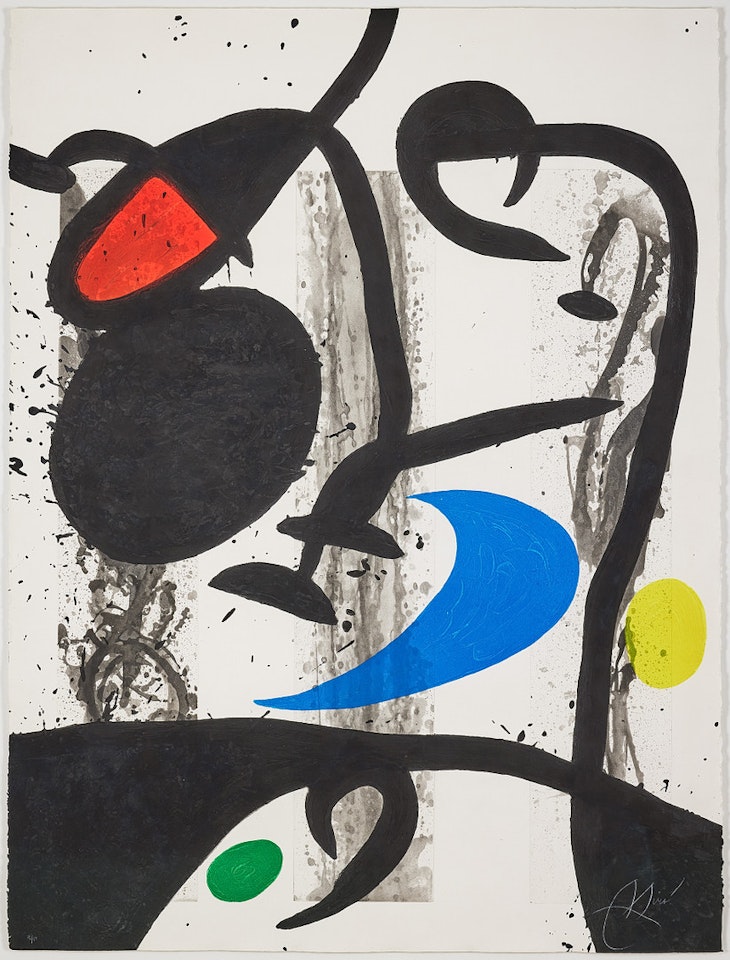 "Grand Triptych Noir". by Joan Miró