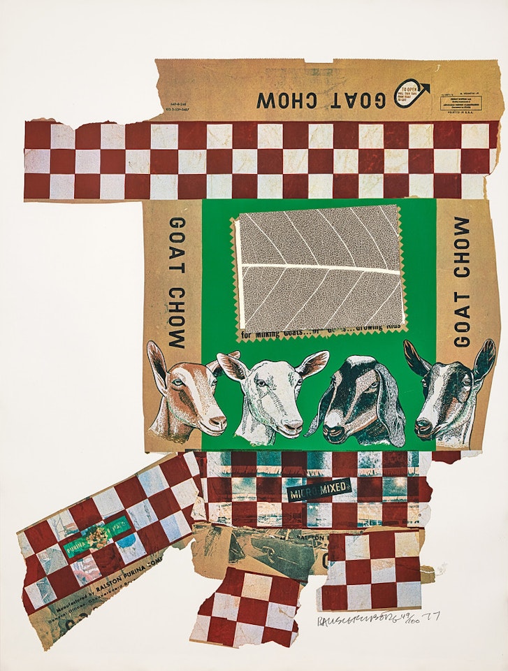 "Goat Chow". by Robert Rauschenberg