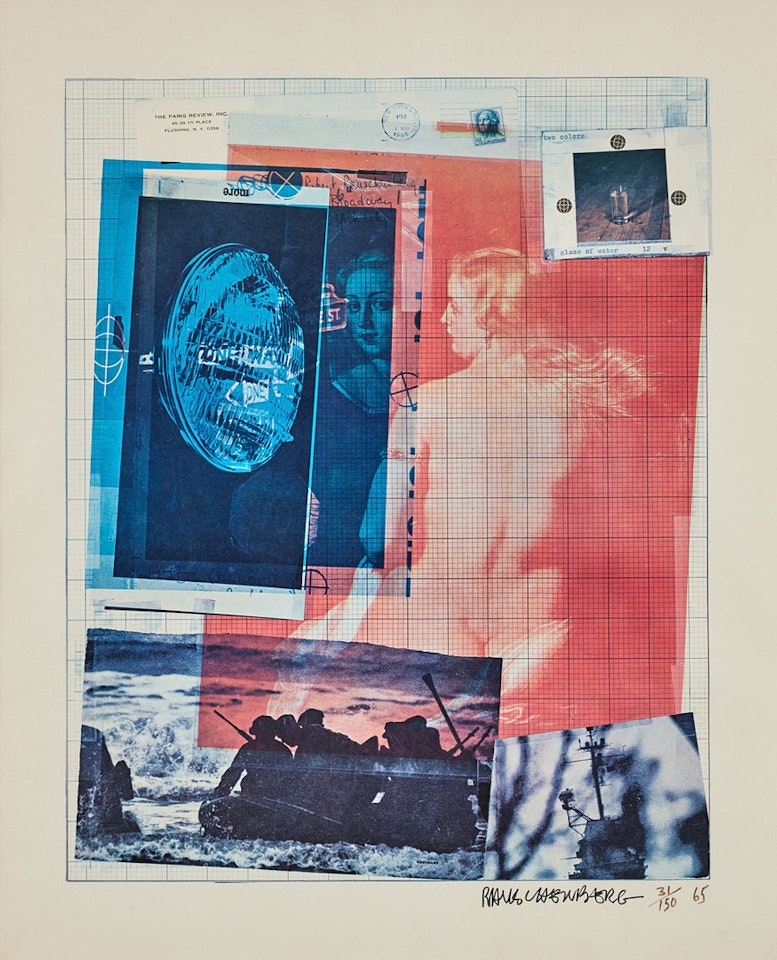 "Paris Review Poster". by Robert Rauschenberg