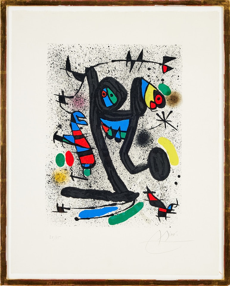 "La demoiselles aux papillon"; La demoiselles aux papillon" by Joan Miró